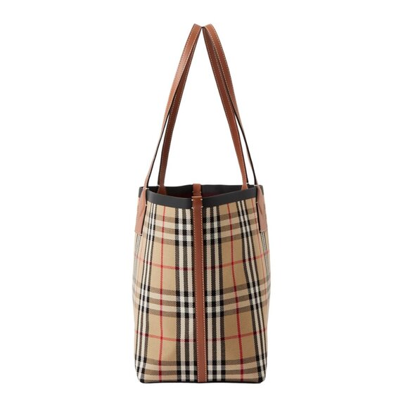 Burberry Medium London Check-Pattern Tote Bag - Picture 4 of 13
